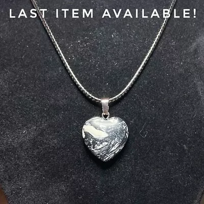 Buy Handmade Zebra Jasper Heart Stone Necklace Gothic Gift Jewellery Women Woman  • 4.50£