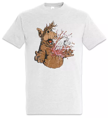 Buy A Horror T-Shirt Alf Fun Alien Halloween Splatter Blood Cat Cats Funny • 21.59£