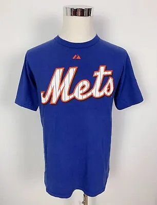 Buy Majestic New York Mets Mens MLB Johan Santana Baseball T-Shirt Shirt Tee Size M • 24.78£