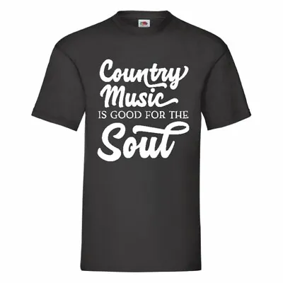 Buy Country Music Is Good For The Soul T Shirt Small-2XL • 11.99£