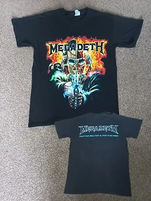 Buy Megadeth 2000's T-Shirt - Gildan Size S - Heavy Thrash Metal - Metallica Slayer • 9.99£
