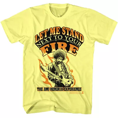 Buy Jimi Hendrix Let Me Stand Next To Your Fire Men's T Shirt Rock Band Music Merch • 42.29£