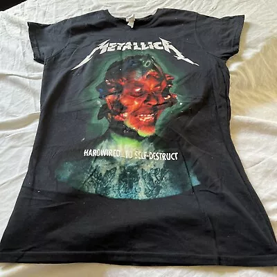 Buy Metallica 2016 Hard Wired To Self Destruction Tour  T-shirt Size M Ladies Vgc • 24£