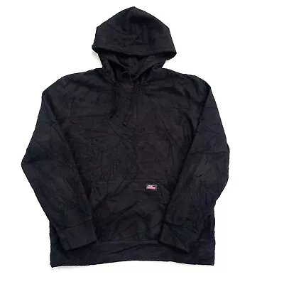 Buy Dickies Mens Black Fleece Hooded Pullover Jumper Size M • 44.21£