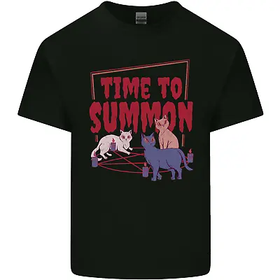 Buy Time To Summon Cats Lets Summon Demons Mens Cotton T-Shirt Tee Top • 11.75£
