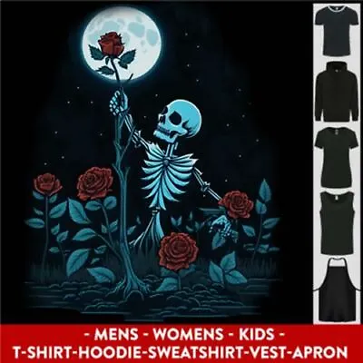 Buy Rose From The Dead Skeleton Skull Graveyard Mens Womens Kids Unisex • 11.99£