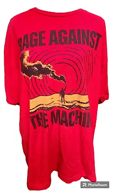 Buy Rage Against The Machine Smoke Signal Red Plus Size 2X Metal Rock Band T-shirt • 28.90£