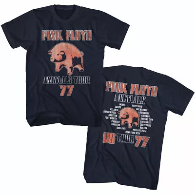 Buy Pink Floyd Animals Tour 77 Double Sided Men's T Shirt Psychedelic Music Merch • 42.61£