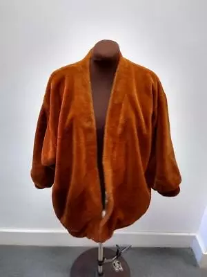 Buy Ci Ci Bronze Teddy Jacket Rouched Sleeves - No Zips Or Buttons Approx 14-16 • 18£