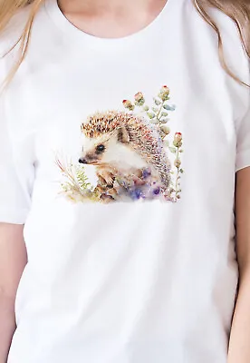 Buy Hedgehog T Shirt Vegan Cute Kawaii Nature British Animal Mens Womens Printed Tee • 16.99£