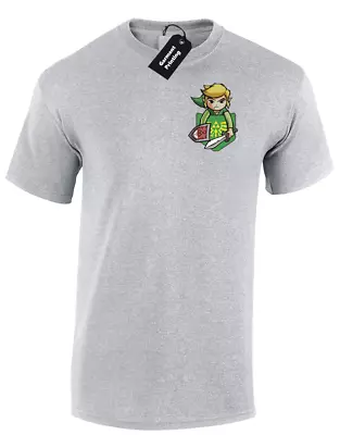 Buy Link In The Pocket Mens T-shirt Retro Gamer Gaming Gift Legend Top • 8.99£