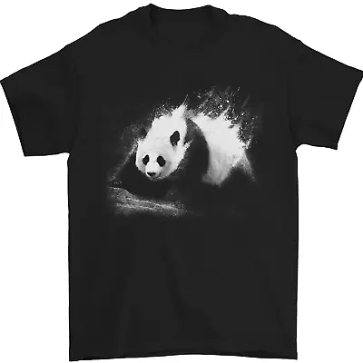 Buy Abstract Panda Bear Ecology Mens T-Shirt 100% Cotton • 10.48£