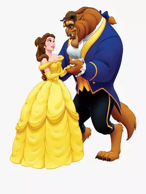 Buy Beauty And The Beast Dancing Disney Movie Character Iron On Tee T-shirt Transfer • 2.39£