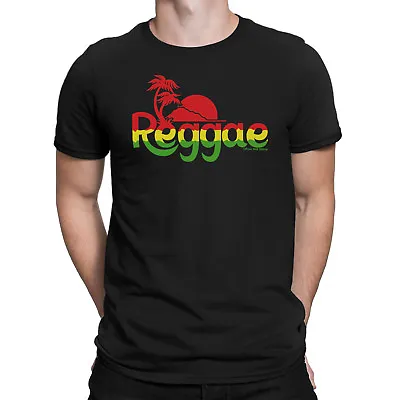 Buy Mens ORGANIC Cotton T-Shirt REGGAE Peace Guitar Drum Band Jamaican Dance Music  • 8.95£
