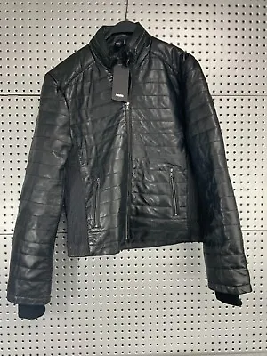 Buy Aviatrix Men's Real Leather Fashion Jacket 1228 SHEEP BLACK PLUS SIZE XL • 49.99£