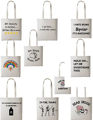 Buy Funny Humour Novelty Re Useable Shopping Tote Bag • 8.95£
