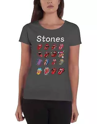 Buy The Rolling Stones Tongue Evolution Tour Skinny Fit T Shirt • 14.93£