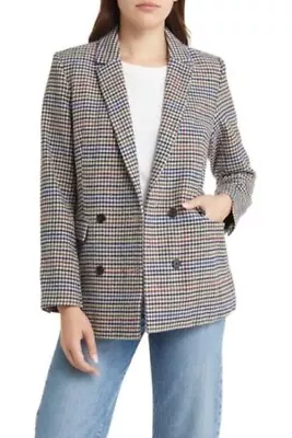 Buy V By Very Curve Boyfriend Single Breasted Blazer Jacket - Check UK Size 20 • 25.90£