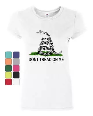 Buy Don't Tread On Me Cotton T-Shirt Gadsden Flag Rattle Snake • 26.41£