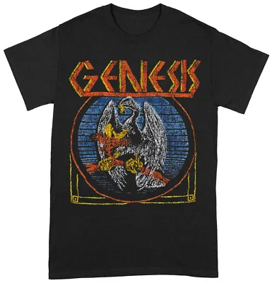 Buy Genesis Distressed Eagle Black T-Shirt OFFICIAL • 10.59£
