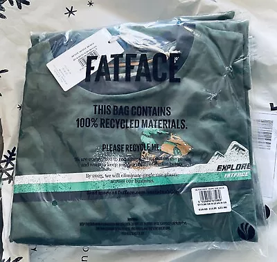 Buy Fatface Boys -  Long Sleeve Green T-Shirt. To Fit Size 9-10 Years. • 10£