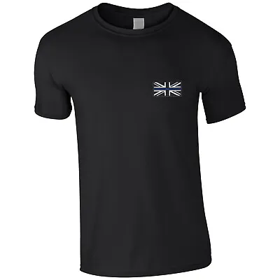 Buy Police Thin Blue Line Union Jack Embroidered Men's T Shirt Policeman Policewoman • 13.49£