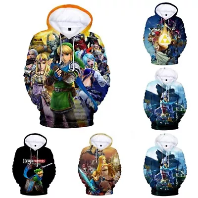 Buy 3D Men Women The Legend Of Zelda Hoodie Pullover Sweatshirt Jumper Costume Coat • 14.39£