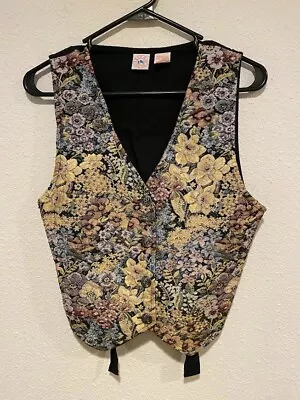 Buy East Bay Gear Multicolored Floral Vest Size L • 17.05£