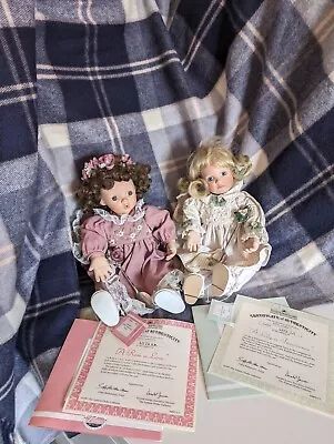 Buy Ashton Drake Galleries Rose Is Love Cry & A Lilly Is Innocence Porcelain Dolls • 40£