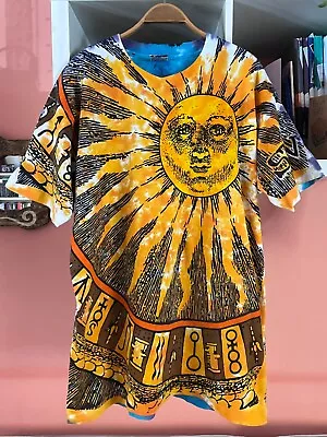 Buy Vintage 1992 Liquid Blue Chris Pinkerton Sun And Moon Tee Made In USA Size XL • 129.59£