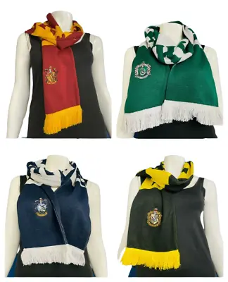Buy Harry Potter Scarf Shawl Hogwarts Houses Women Scarves Crest Wizarding World • 31.98£