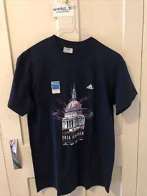 Buy Adidas  Men's T-Shirt - Dark Blue Size M Bupa London 10,000 • 8.99£