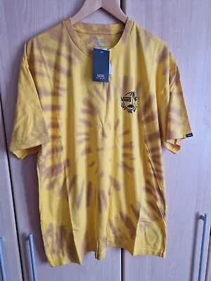 Buy Vans T Shirt Yellow Tie Dye Brand New XL Top Vans Off The Wall Tee Rare  • 7.99£
