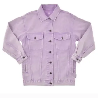 Buy Disney Spirit Jersey Oversized Princess And The Frog Purple Denim Jacket Large • 93.55£