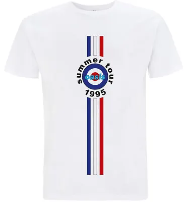 Buy Oasis Stripes 95 White T-Shirt - OFFICIAL • 16.29£