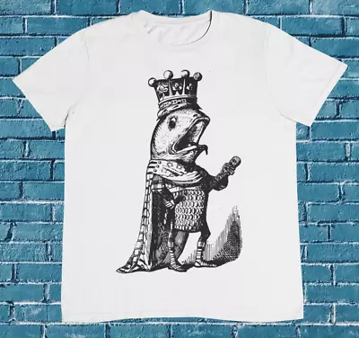 Buy Retro Fish King T Shirt - Fish King Fairy Tale - %100 Premium Cotton • 12.95£