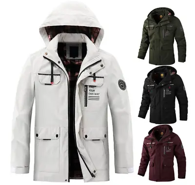 Buy Winter Waterproof Jacket Mens Combat Outdoor Tactical Hooded Coats Warm Military • 29.47£