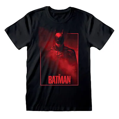 Buy Dc Comics The Batman Red Smoke Stance Print Black T-shirt • 13.99£