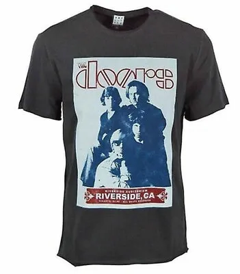 Buy Amplified The Doors Riverside Mens Charcoal T Shirt The Doors Classic Tee • 18.95£