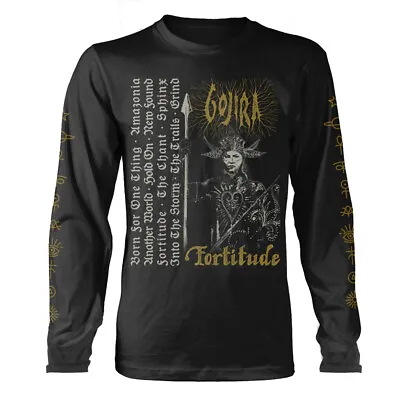 Buy Gojira Fortitude Tracklist Black Long Sleeve Shirt OFFICIAL • 30.39£