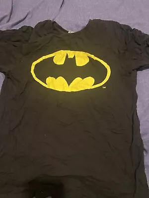 Buy Batman T-Shirt Logo Classic Official Movie DC Comics Men's Tops Large • 0.99£