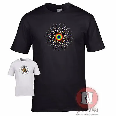 Buy Rainbow Spiral T-shirt Raving LGBT LGBTQ Clubbing Festival DJ Techno Trance • 13.99£