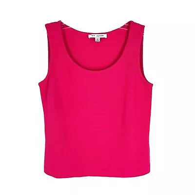 Buy St John Santana Knit Tank Top Womens Size XS Pink Scoop Neck Classic Made In USA • 25.57£