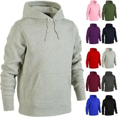 Buy Urban Road Plain Hoodie Men Womens Hooded Sweatshirt Hoodie Top Heavy Blend • 12.85£