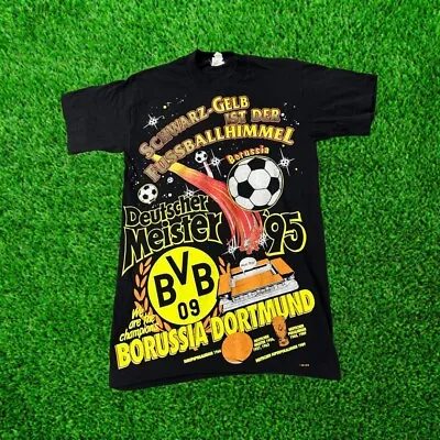Buy Vintage Borussia Dortmund Single Stitch T-Shirt 1995 • 50£