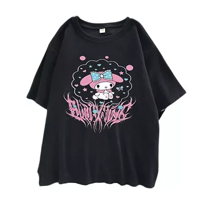 Buy Anime Cartoon T-Shirts Women Girls Summer Loose Casual Kawaii Tee Shirt Tops New • 12.49£