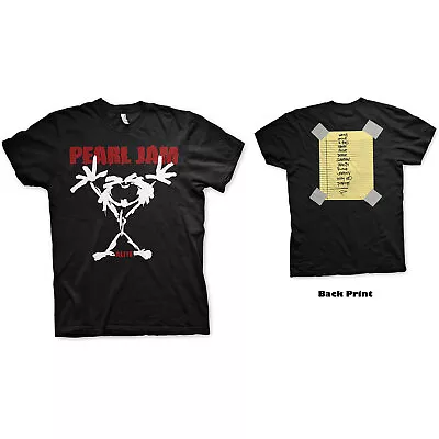 Buy Pearl Jam - Official Unisex T-Shirt: Stickman (Back Print) Black  Cotton • 17.99£