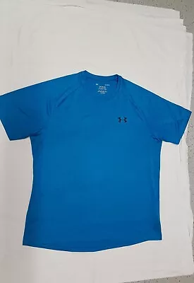Buy Mens Under Armour Blue T.shirt Large. THE TECH TEE Active Wear • 12.95£