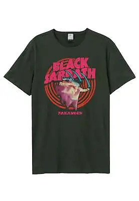 Buy Black Sabbath T Shirt Paranoid Band Logo New Official Amplified Unisex Charcoal • 22.95£