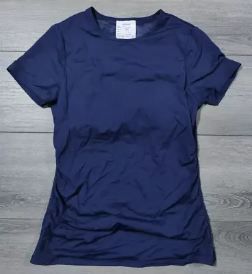 Buy Swim Shirt Womens Size 4 Tall Dark Blue Navy Preowned Swim Top Cute Lake Pool • 11.99£